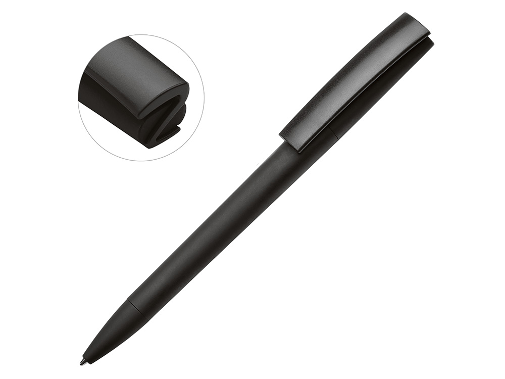 Ручка пластиковая soft-touch шариковая «Zorro», черный