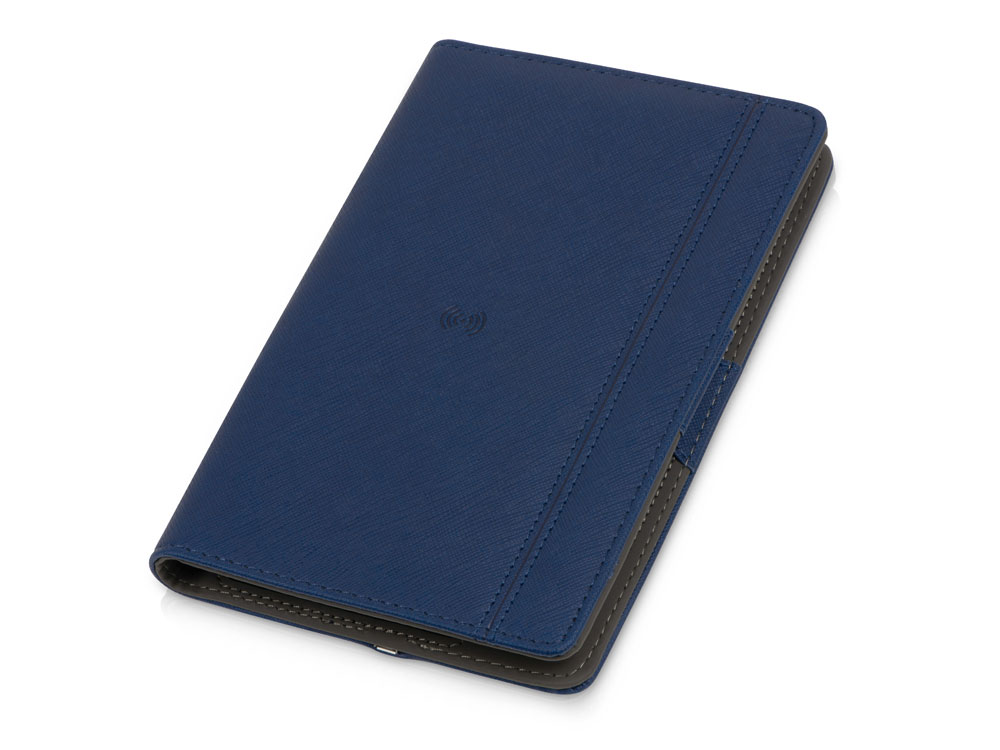 Органайзер с функцией беспроводной зарядки "Manner", 5000 mah, темно-синий (Р)